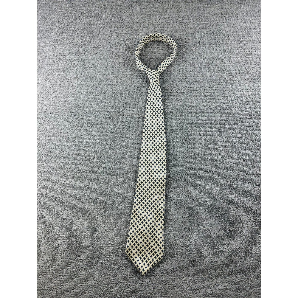 Vintage Alfred Dunhill Tie Men 100% Silk Multi Color Geometric Woven‎ Business